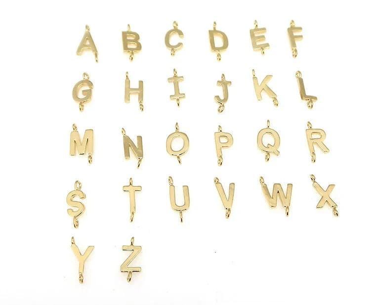 Tiny Initial Bracelet Delicate Gold Letter Dainty Jewelry for Women