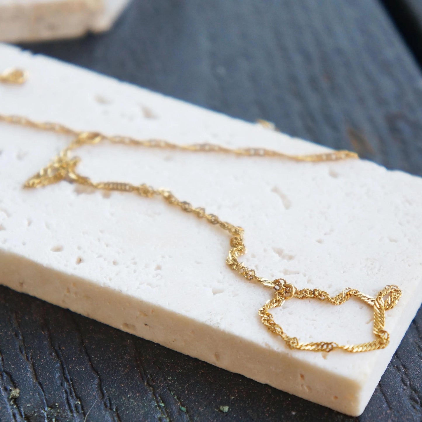 Dainty Gold Hand Chain Bracelet