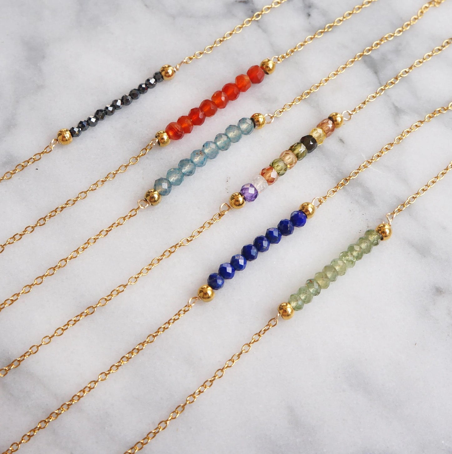 Thin Gemstone Bracelet