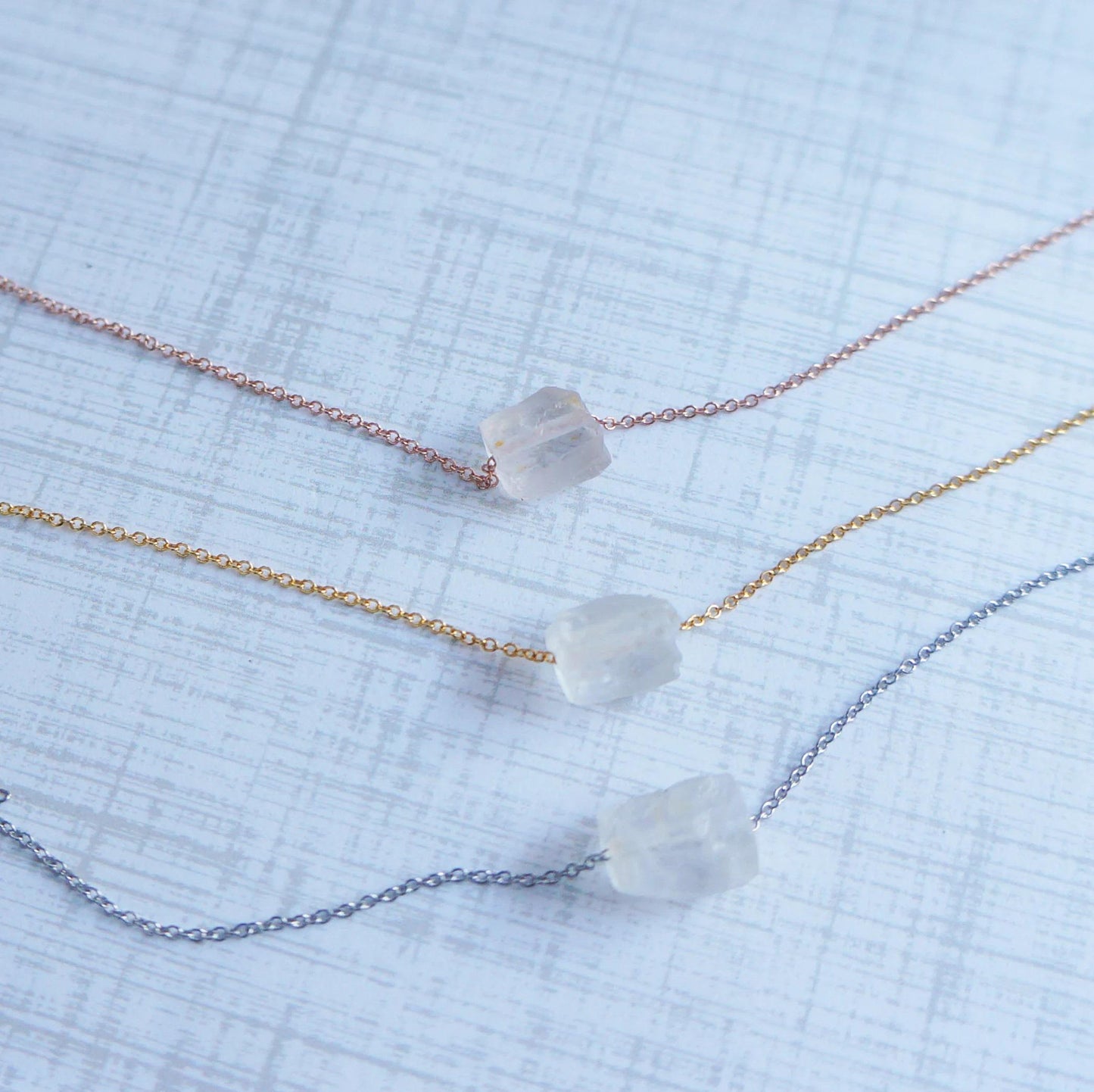 Raw Crystal Necklace Kunzite Necklace Mother Rough Kunzite Natural Stone Pendant Necklace Spiritual Crystal Necklace