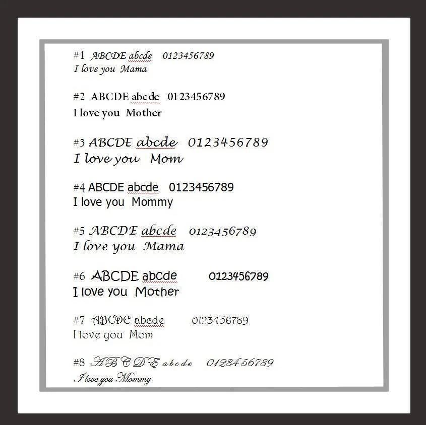 Personalized Flower Necklace Mother's Day Necklace Gift Sisters Necklace Friendship Necklace Engraved Heart Charms Initial Necklace DSC14