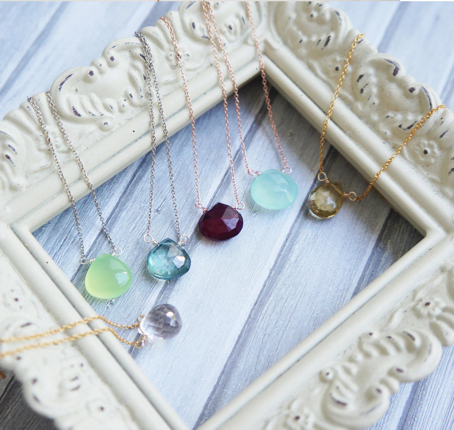 Gemstone Necklace Natural Stones