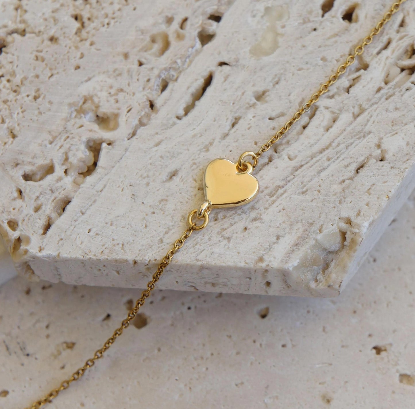 Gold Heart Anklet, Dainty Tiny Anklet, Minimalist Delicate Jewelry, Heart Charm Anklet, Gift For Her, Dainty Anklet Bracelet, Unique Gift