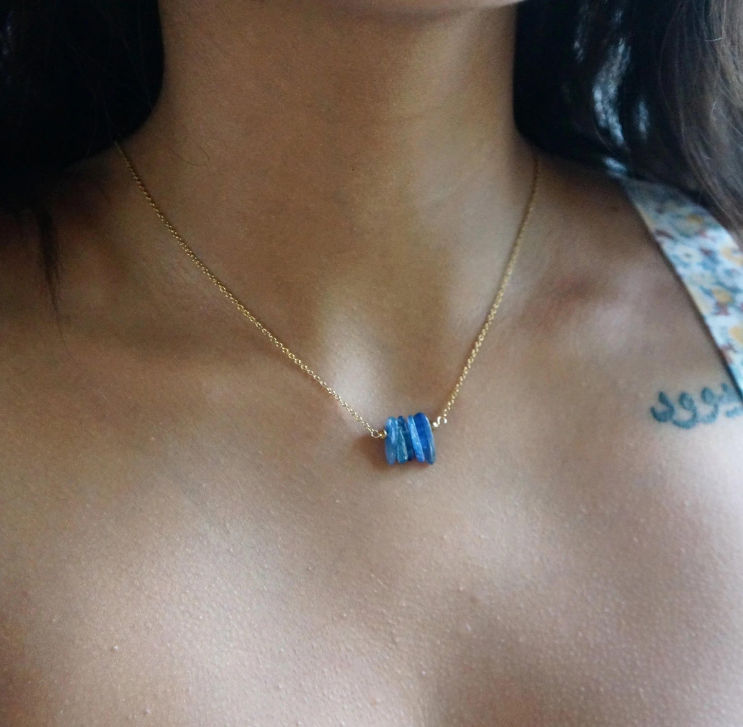 Raw Natural Gemstones Necklace Rough Slice Gem Necklace Spiritual Stone Pendant Necklace Friendship Gift Dainty Layering Necklace