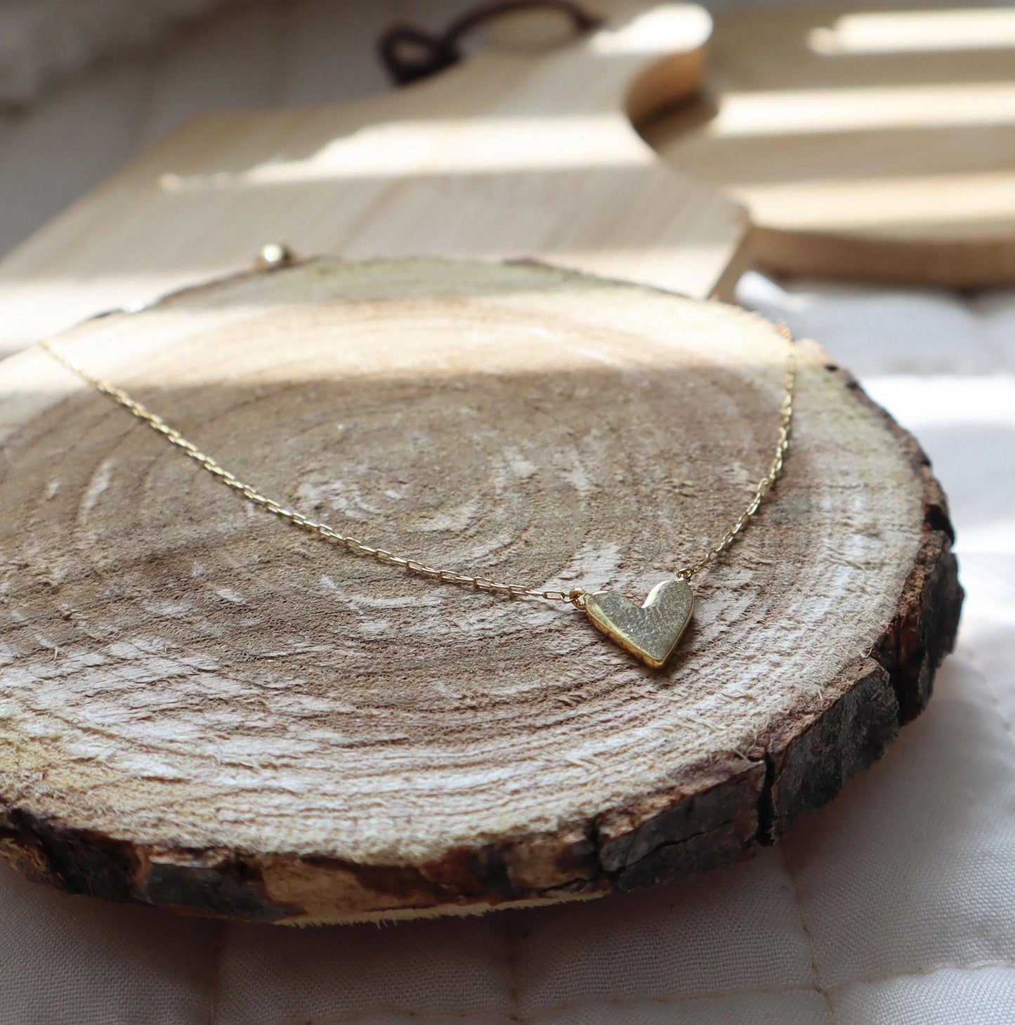 Dainty Gold Heart Necklace