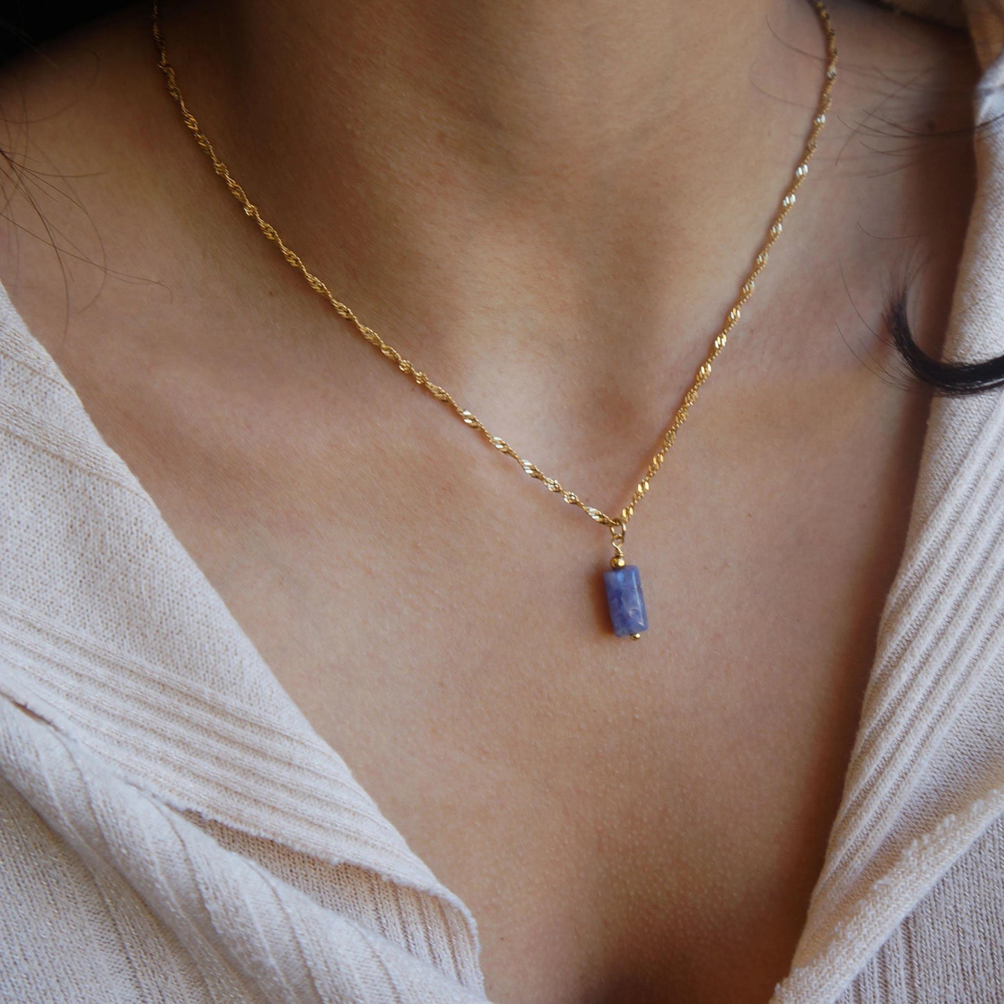 Natural Crystal Gem Necklace Gift Raw Necklace Protection Stone Necklace l Powerful Necklace for Woman