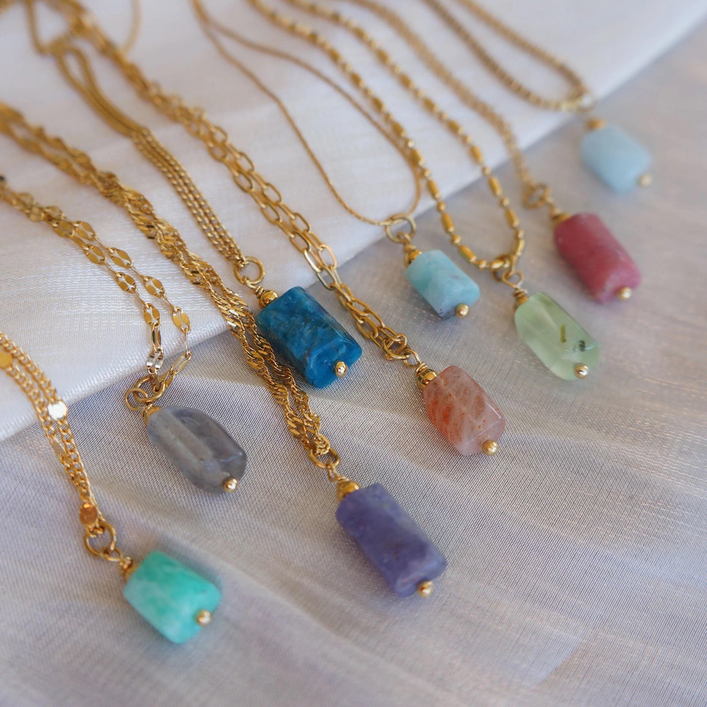 Natural Crystal Gem Necklace Gift Raw Necklace Protection Stone Necklace l Powerful Necklace for Woman