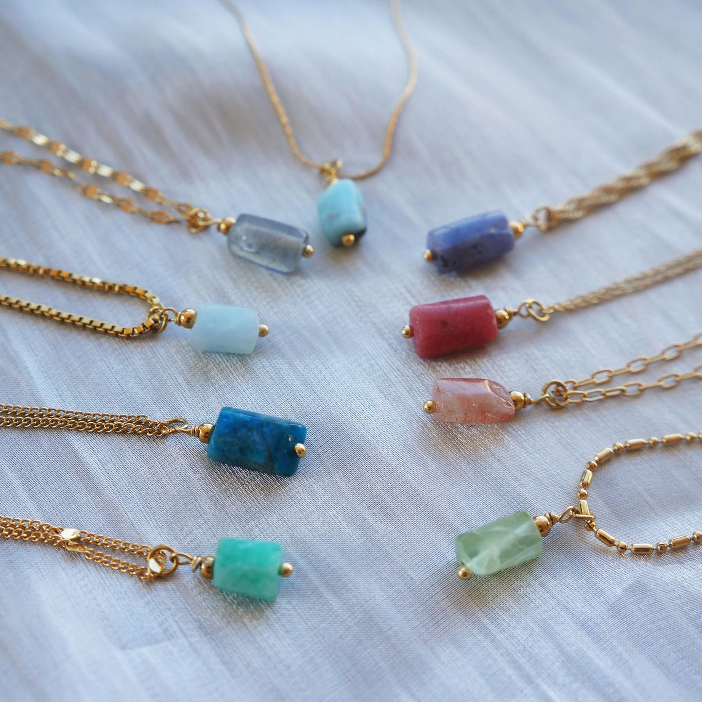 Natural Crystal Gem Necklace Gift Raw Necklace Protection Stone Necklace l Powerful Necklace for Woman