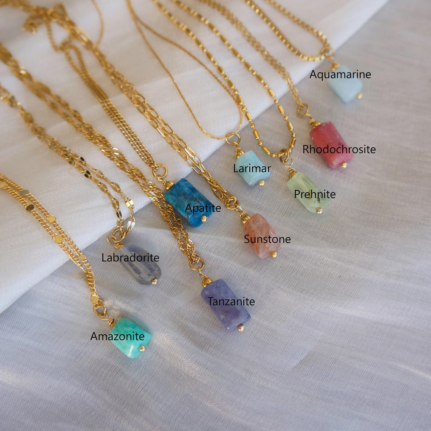 Natural Crystal Gem Necklace Gift Raw Necklace Protection Stone Necklace l Powerful Necklace for Woman