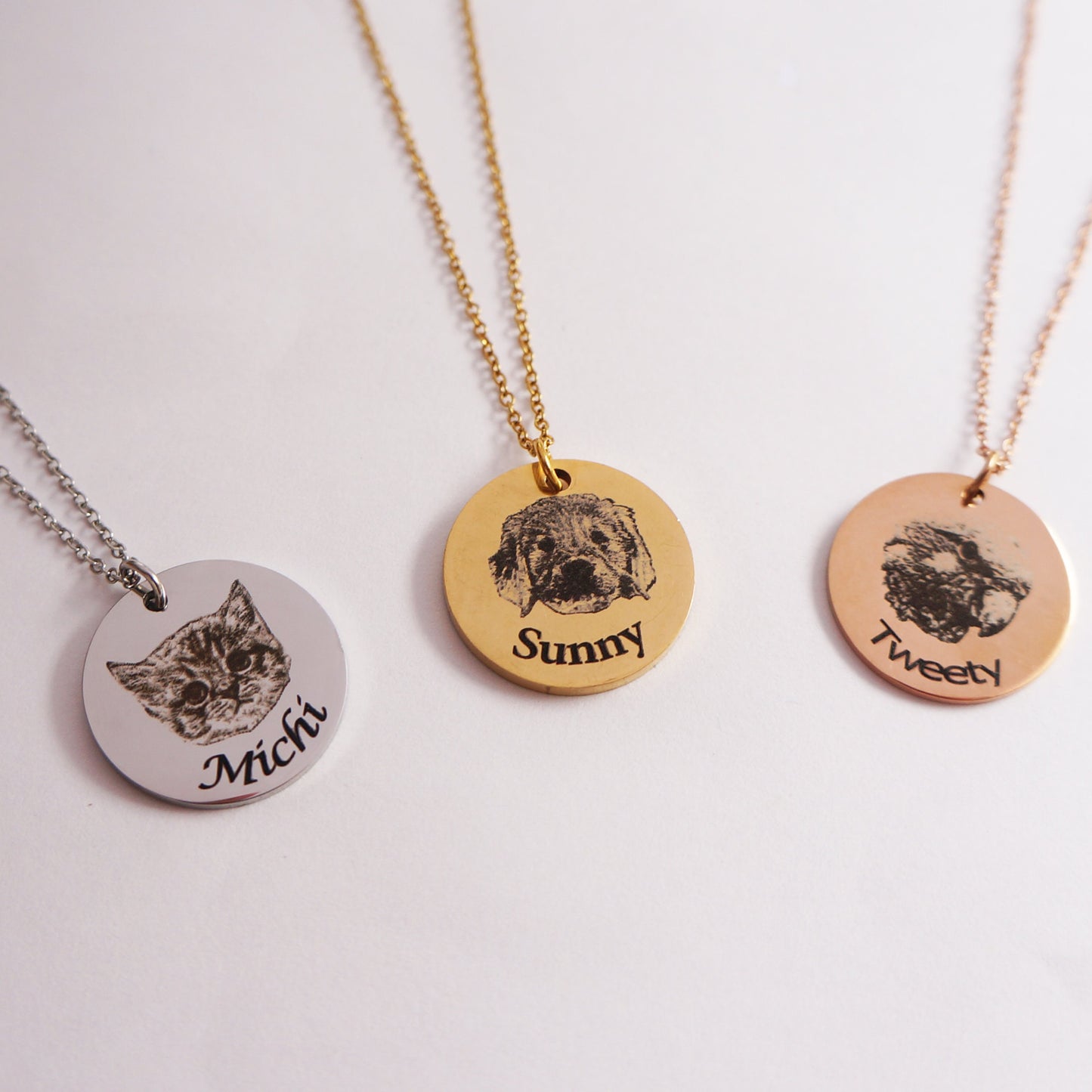 Memorial Pet Portrait Necklace