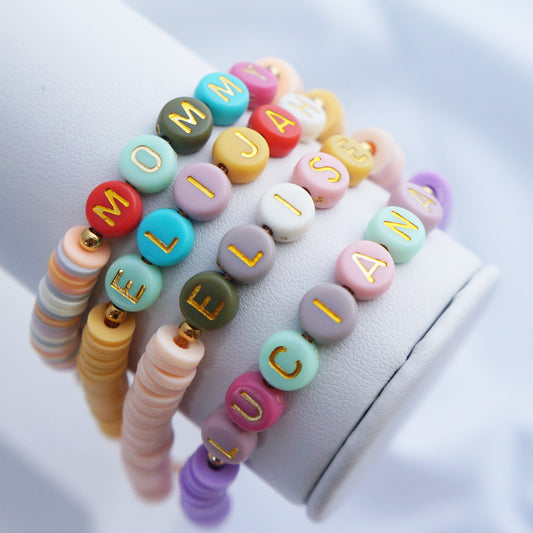 Colorful Personalized Beads Name Bracelet