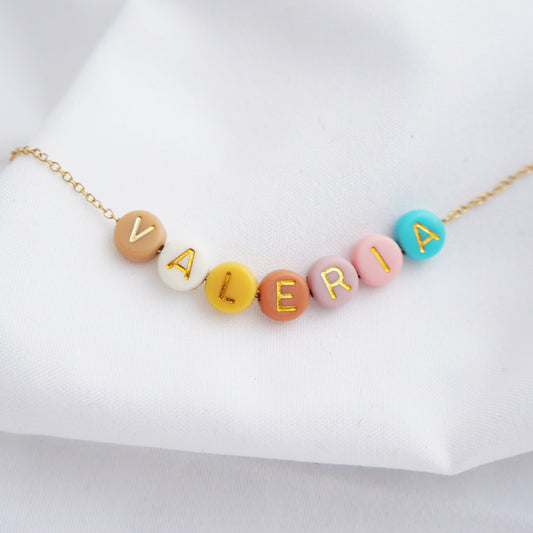 Dainty Colorful Name Necklace