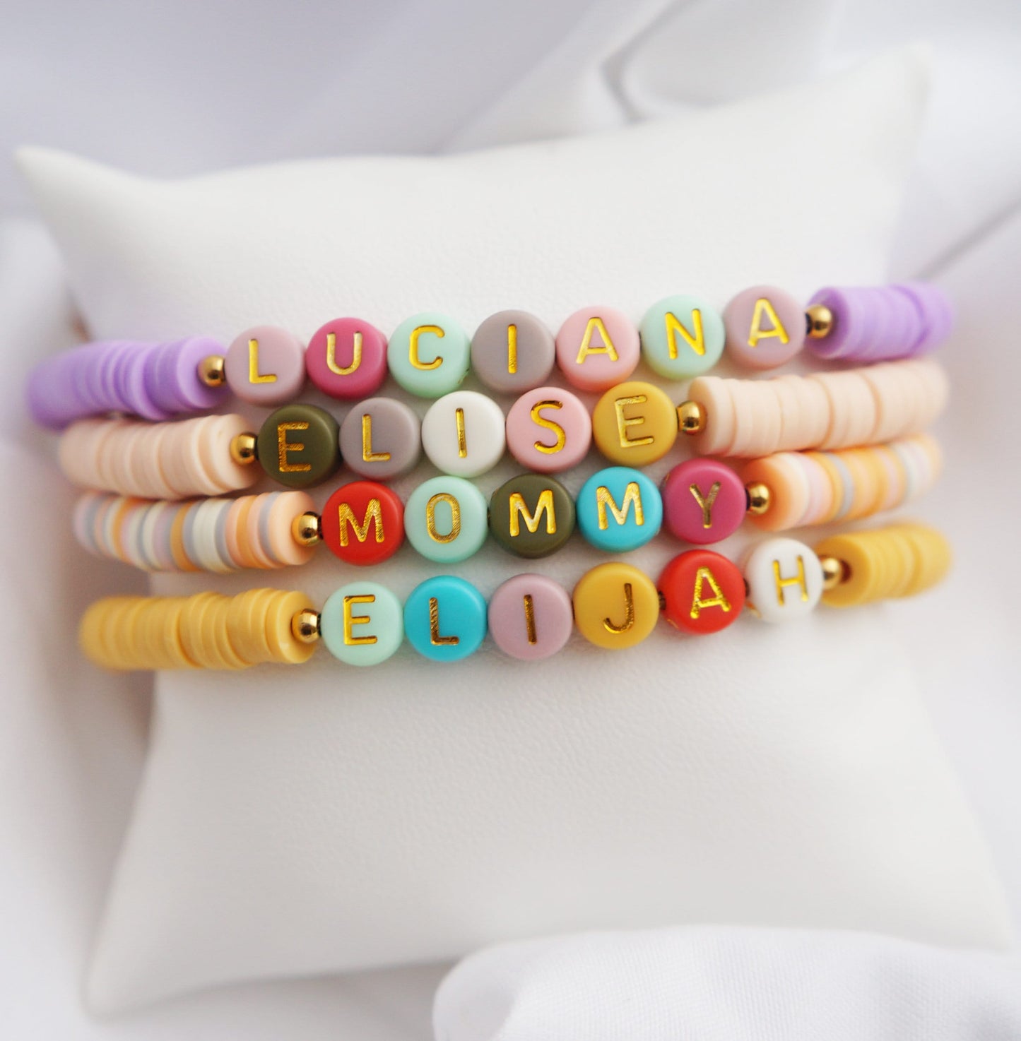 Colorful Personalized Beads Name Bracelet