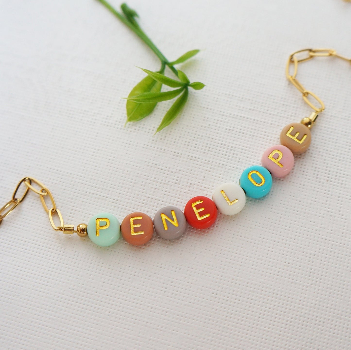 Dainty Name Beaded Necklace