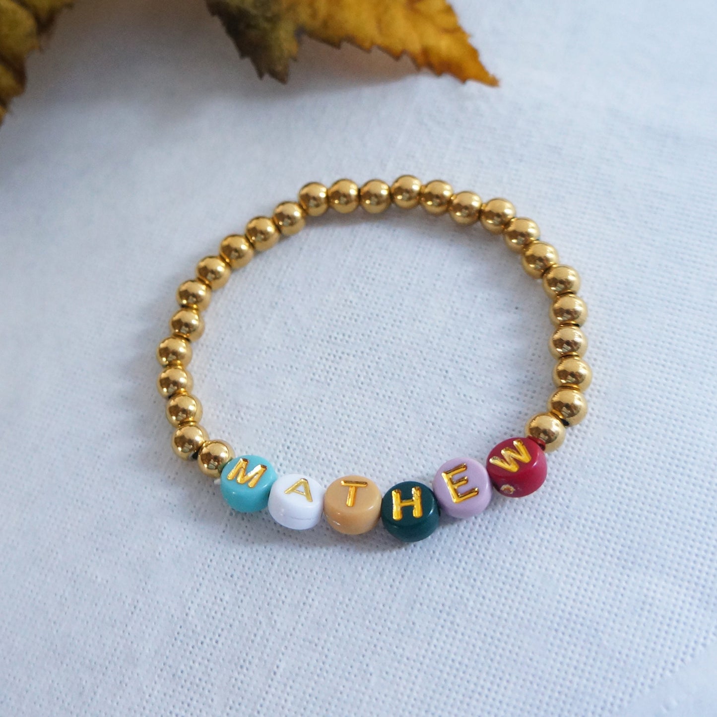 Mom Bracelet Heart Women Bracelet Children Names Adjustable Colorful Beaded Bracelet Fall Colors Bracelet Custom Gift for Friend