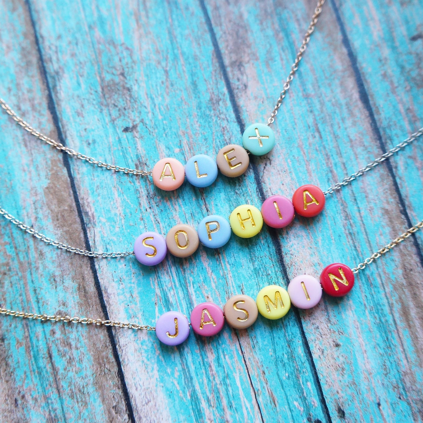 Colorful Name Beaded Necklace