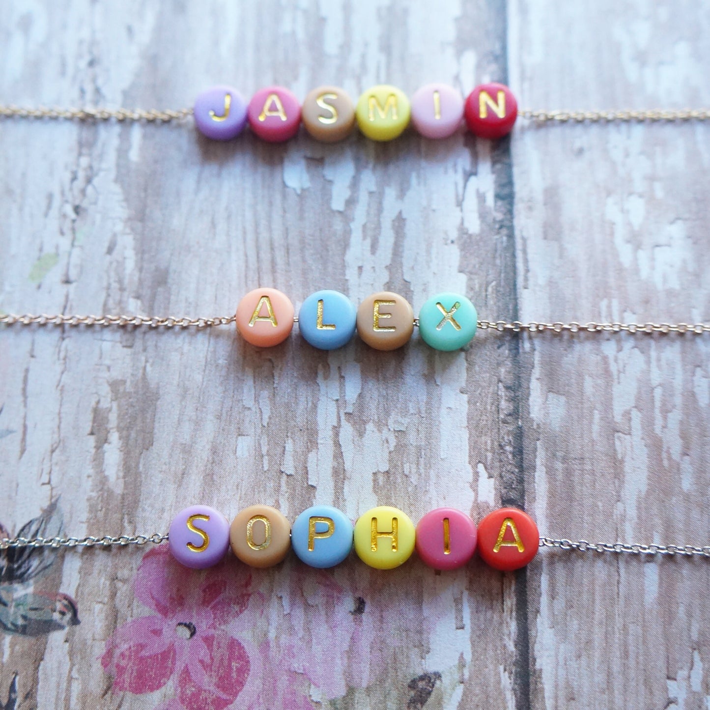 Colorful Name Beaded Necklace