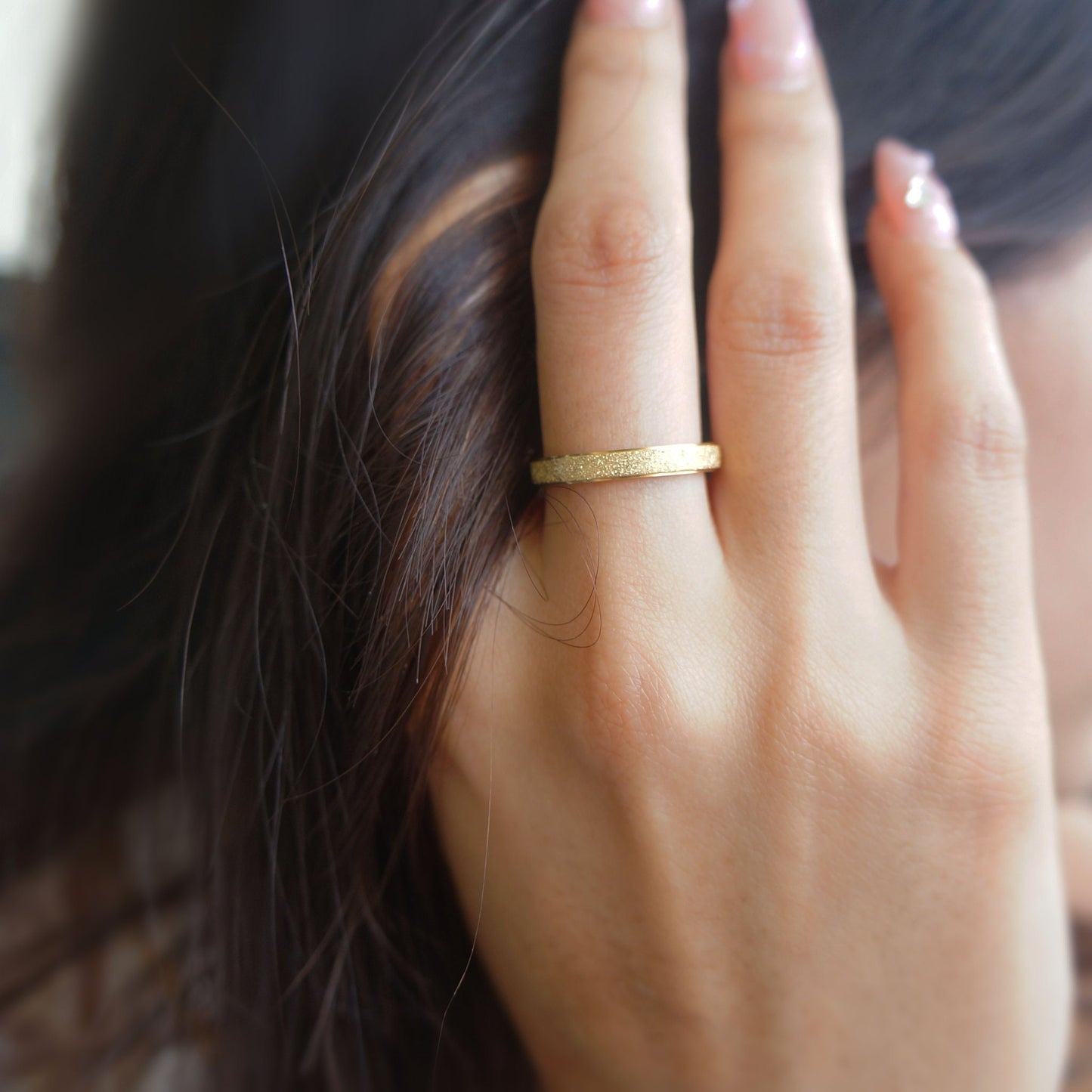 Gold Band Minimalist Ring