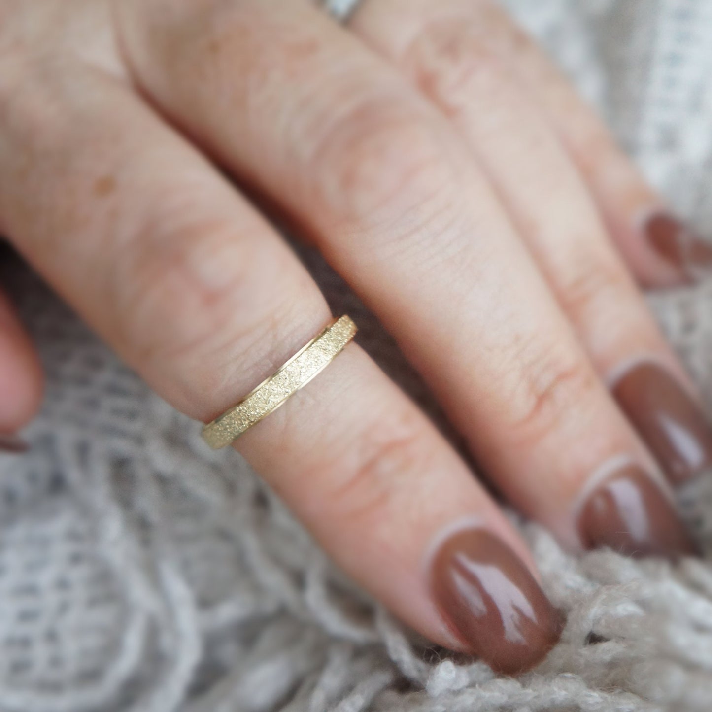 Gold Band Minimalist Ring