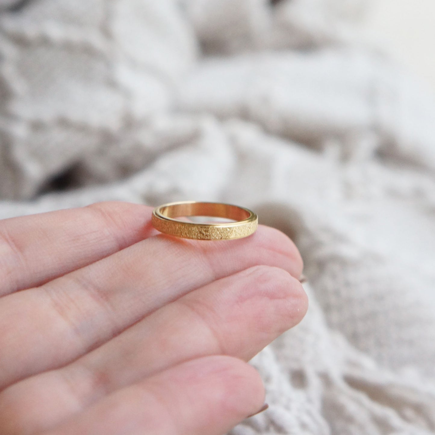 Gold Band Minimalist Ring