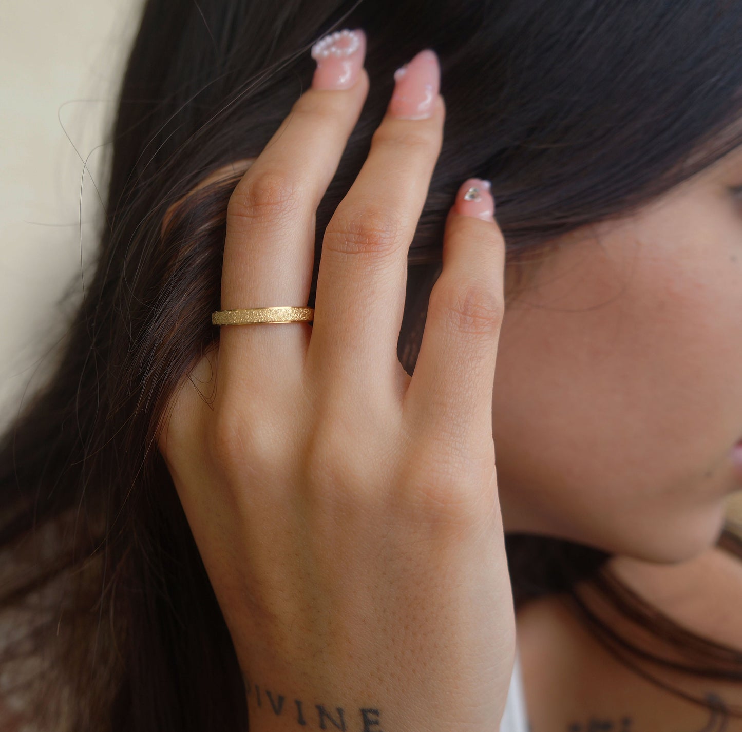 Gold Band Minimalist Ring