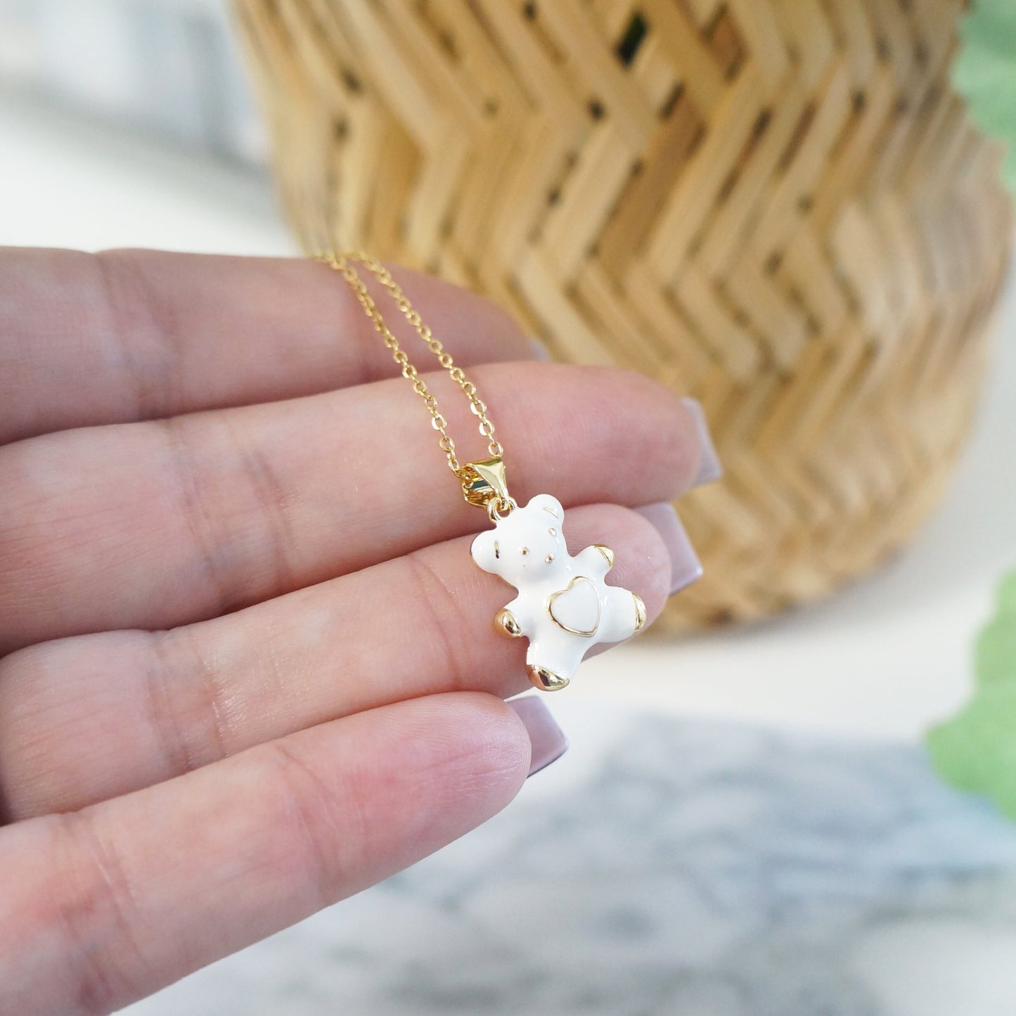 Little Bear Charm Necklace