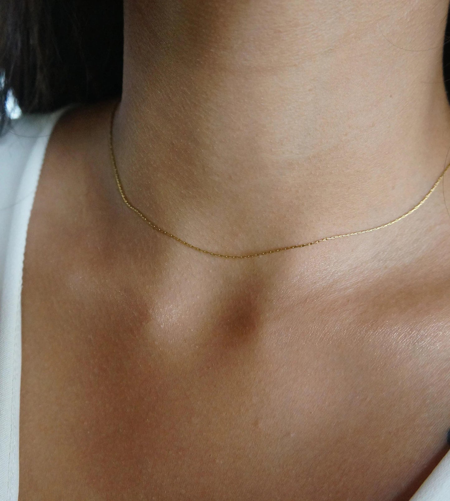 Gold Dainty Snake Chain Thread Chain