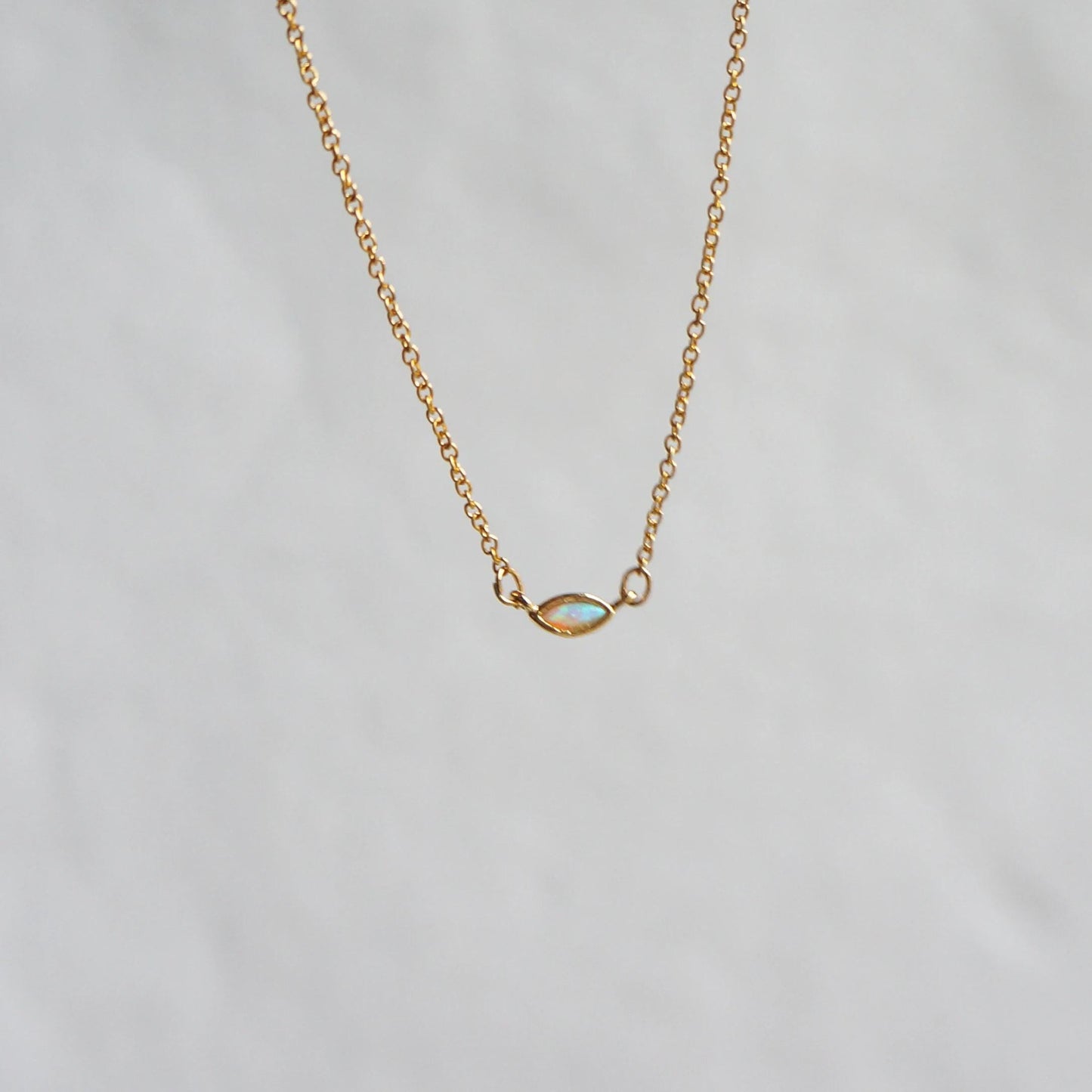 Tiny Opal Necklace Charm Necklace Minimalist Necklace Layering Necklace Gift Simple Dainty Gold Necklace for Women Tiny Necklace Choker