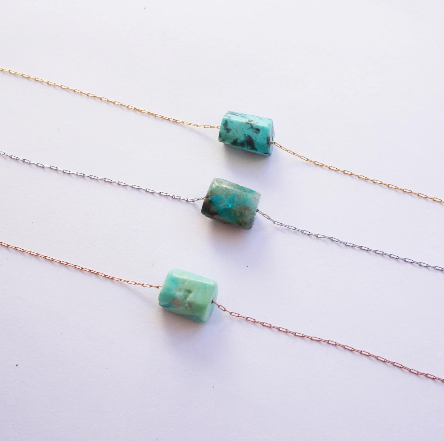 Raw Crystal Necklace Natural Sea Green Turquoise Necklace Rough Stone Layering Necklace Turquoise Stone Pendant Energy Power Necklace Gift