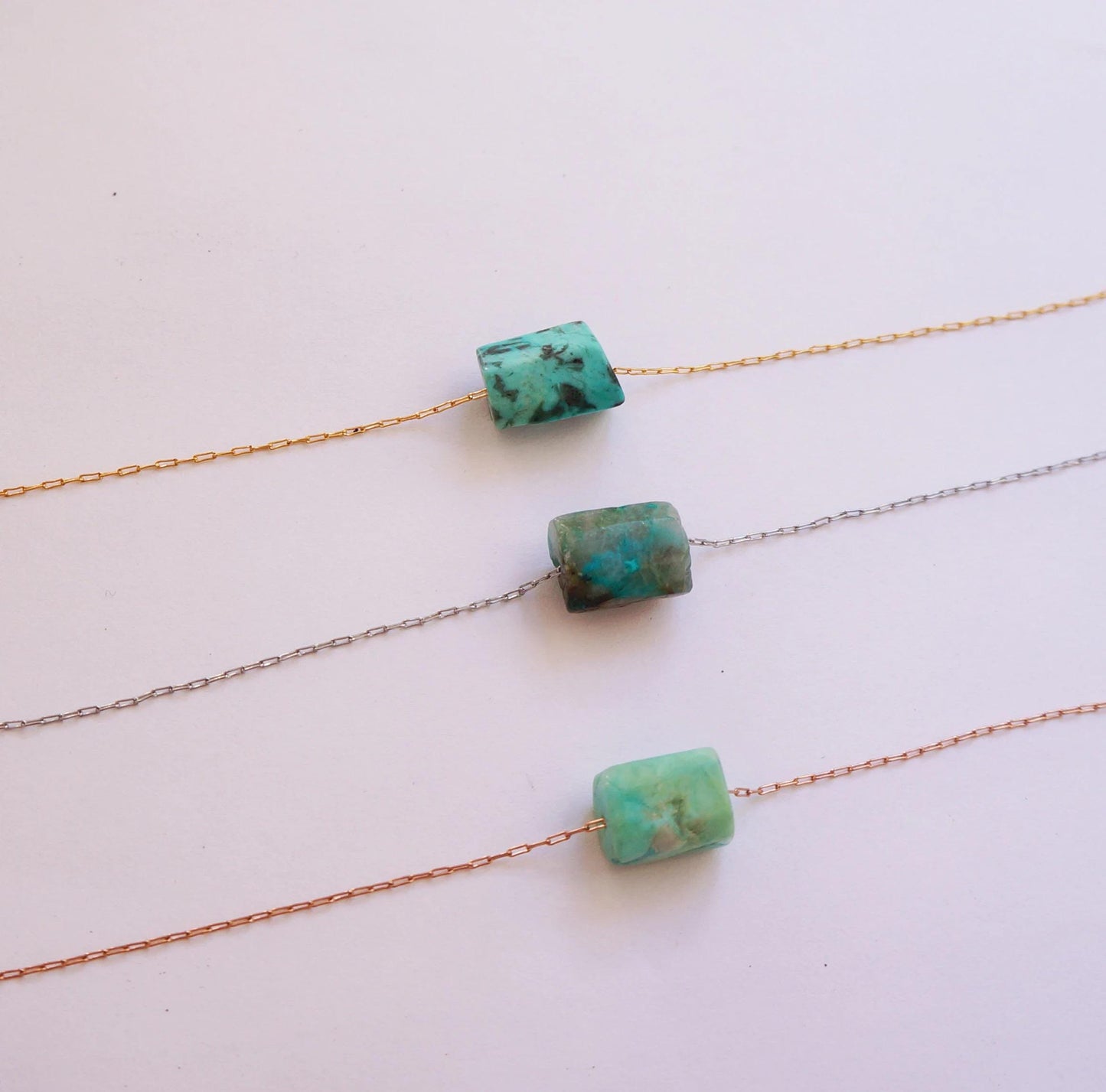 Raw Crystal Necklace Natural Sea Green Turquoise Necklace Rough Stone Layering Necklace Turquoise Stone Pendant Energy Power Necklace Gift