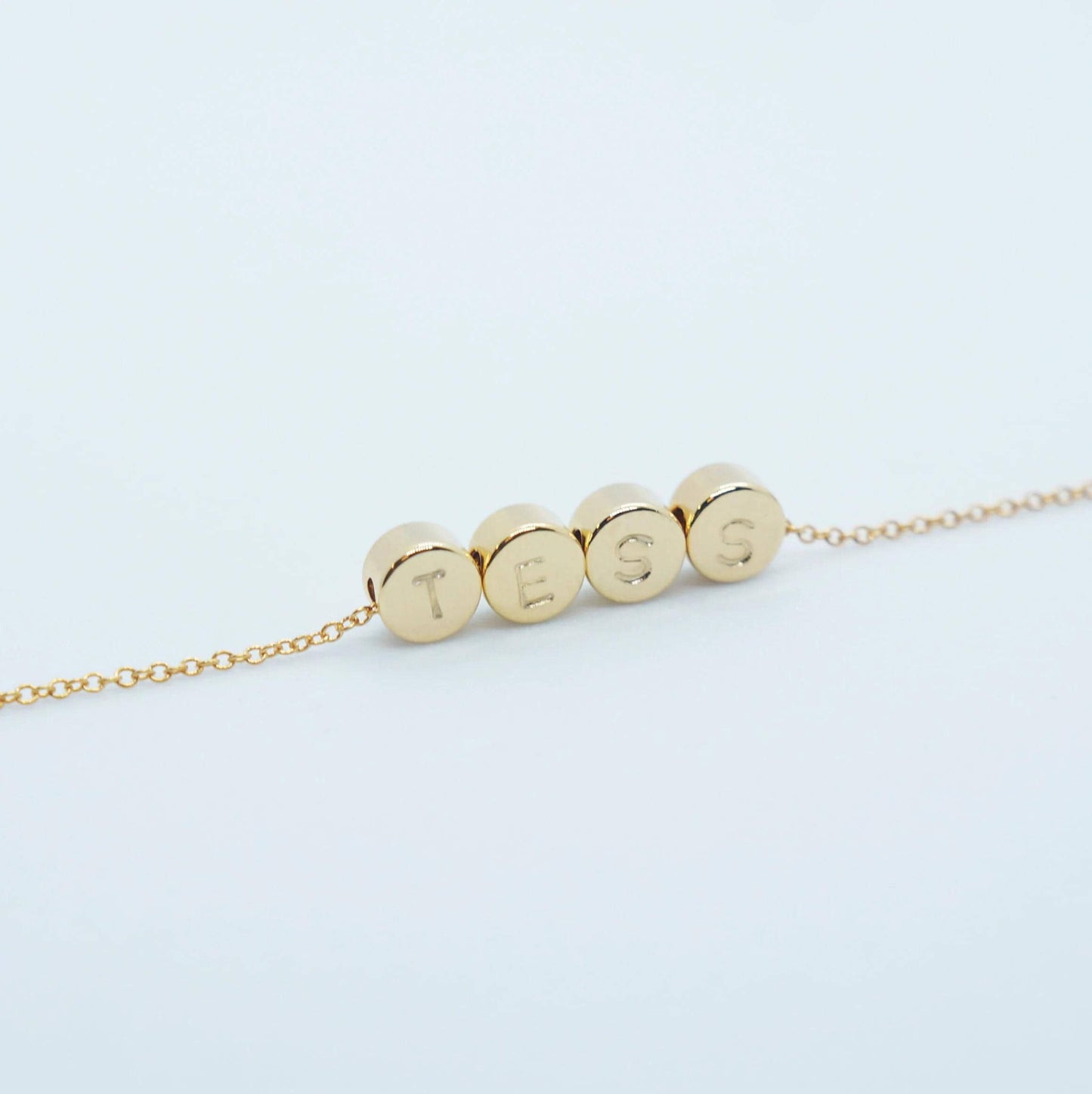 Minimalist Necklace Tiny Dot Initial Gold Necklace Letter Necklace Dainty Necklace Personalized Minimal Jewelry Gift