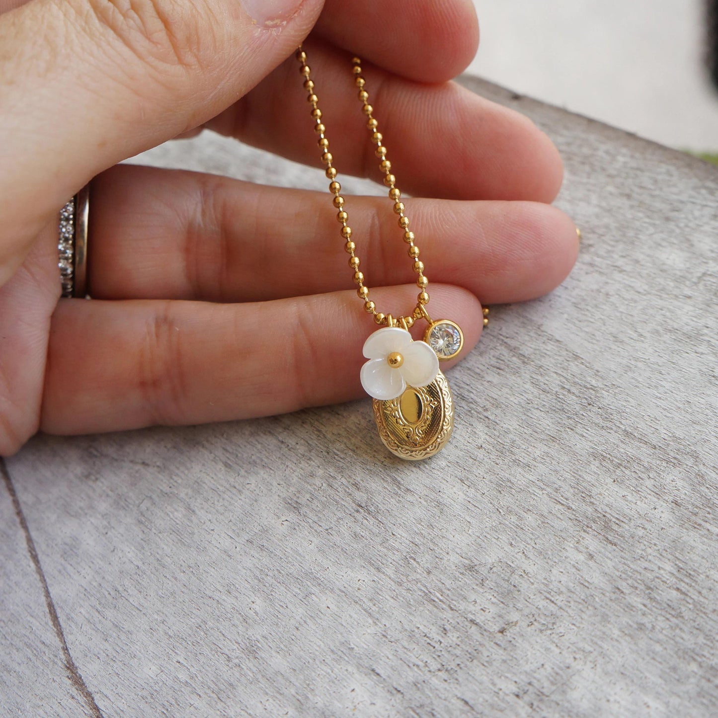 Gold Locket Necklace