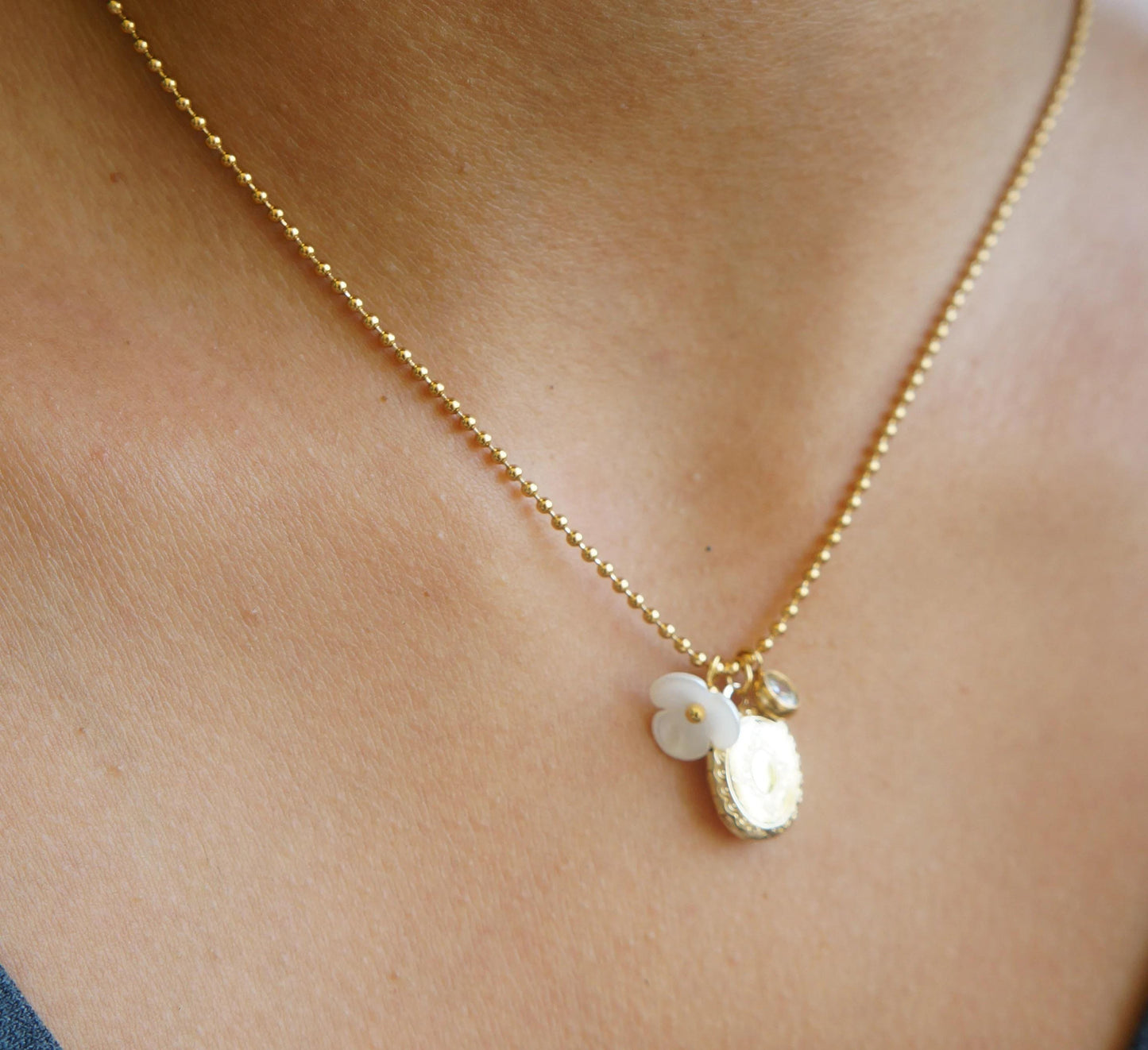 Gold Locket Necklace