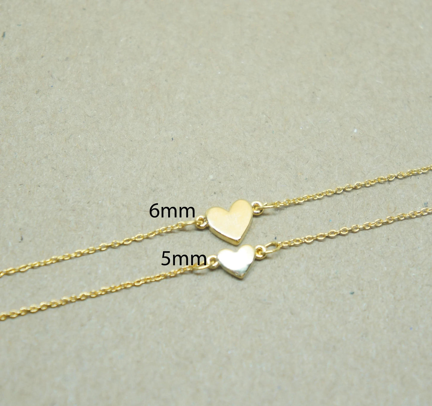 Tiny Gold Heart Bracelet Personalized Friendship Bracelet LOVE Dainty Heart Jewelry Thin Chain Bracelet Initial Heart Bridesmaid Gift