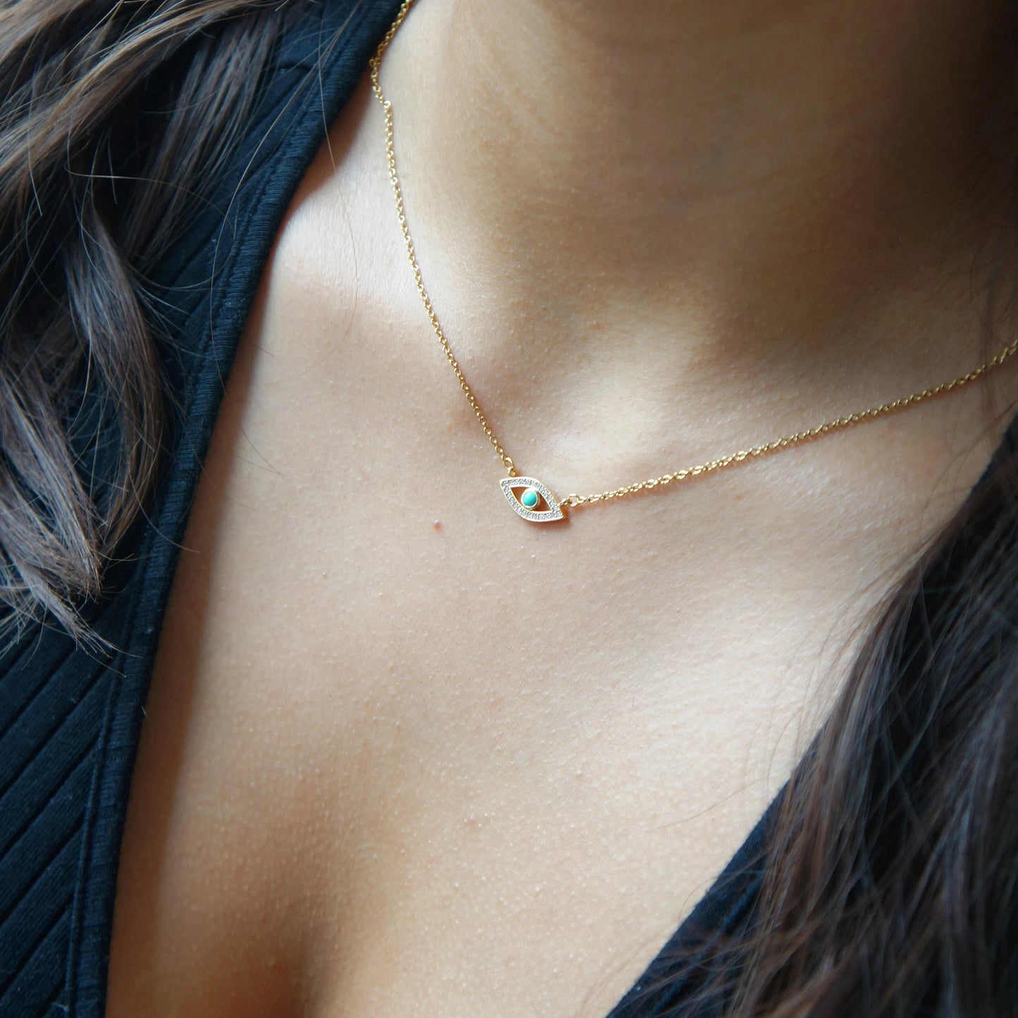 Dainty Evil Eye Necklace