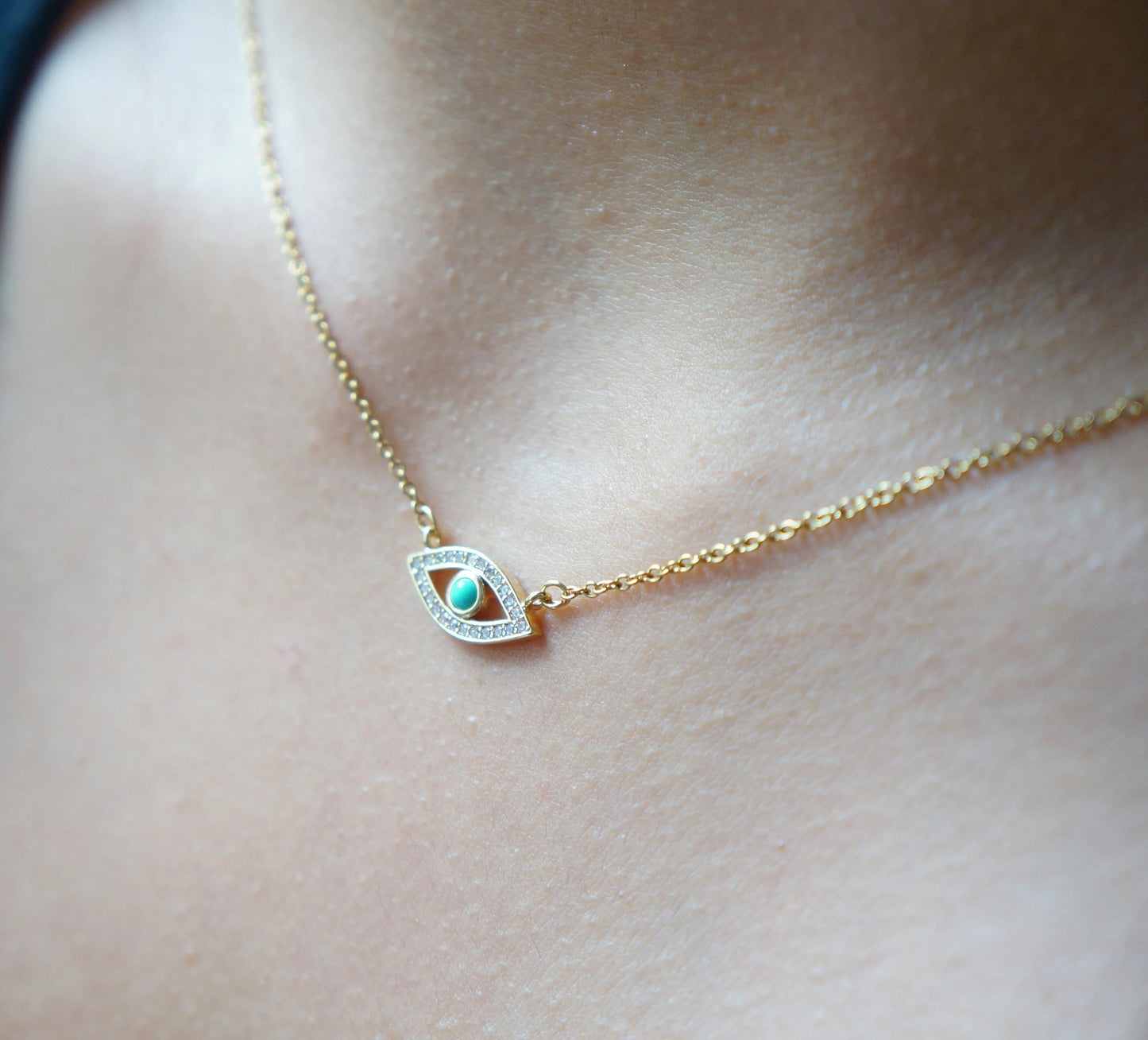 Dainty Evil Eye Necklace