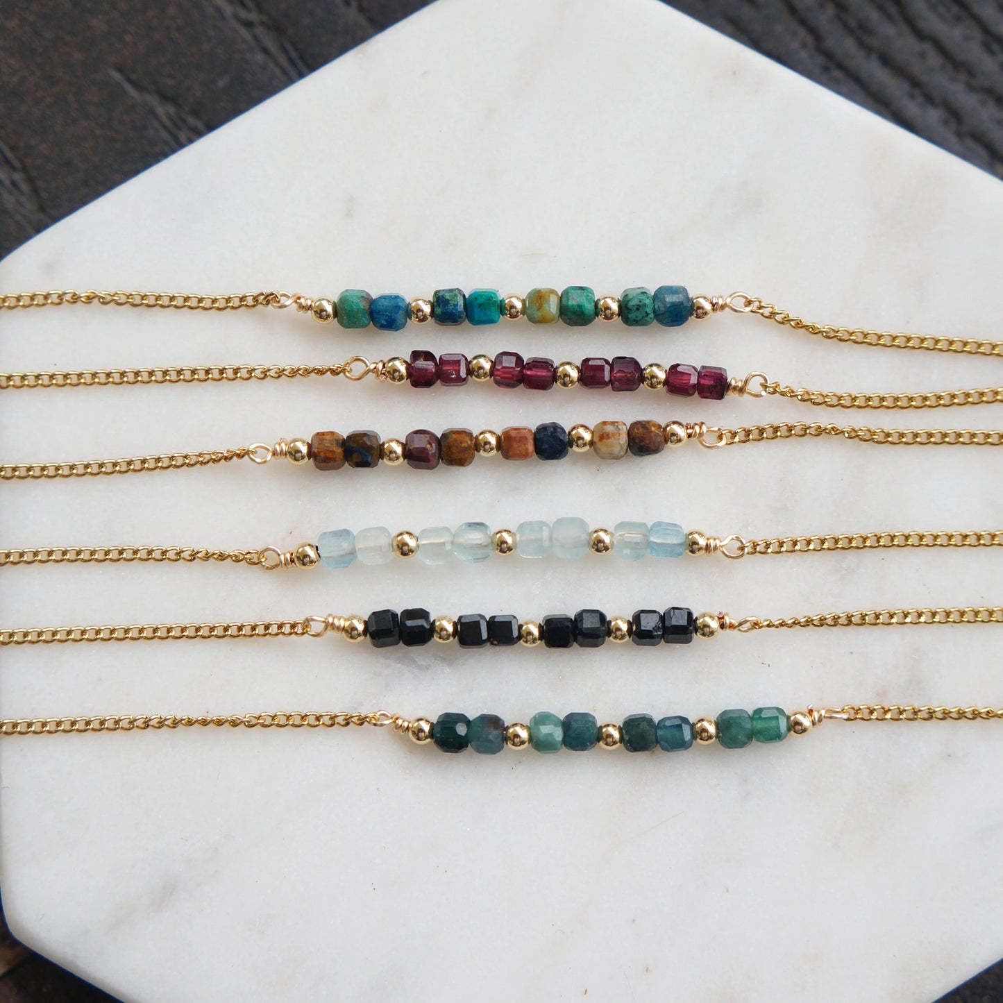 Colorful Natural Gemstone Bracelets