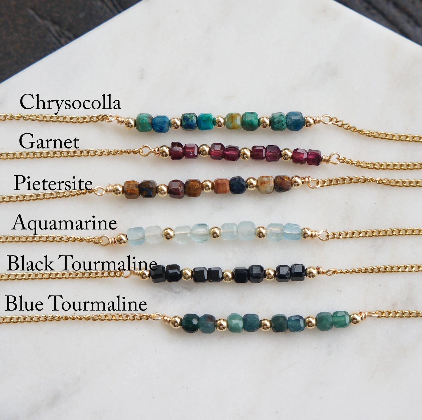 Colorful Natural Gemstone Bracelets