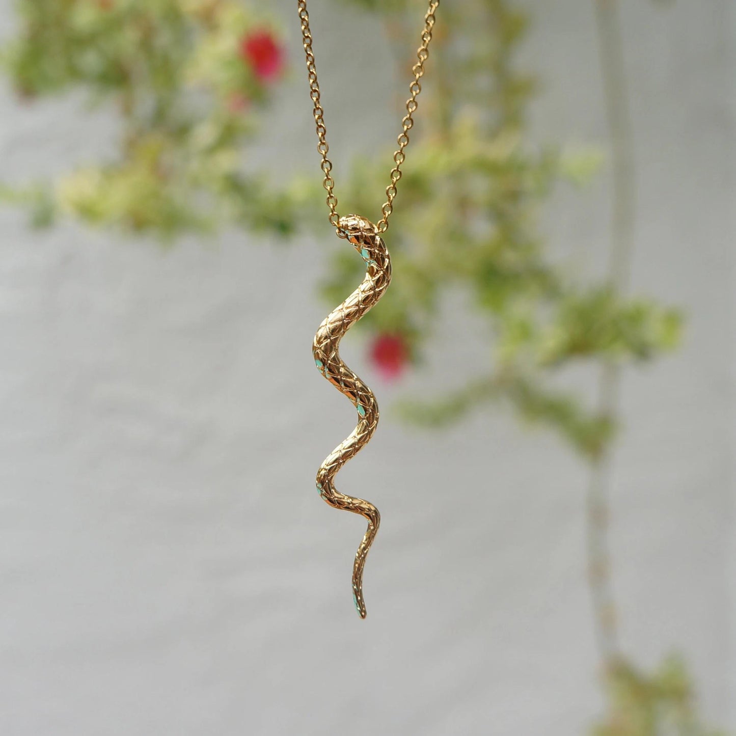 Snake Necklace Gold Serpent Necklace Gift for Her