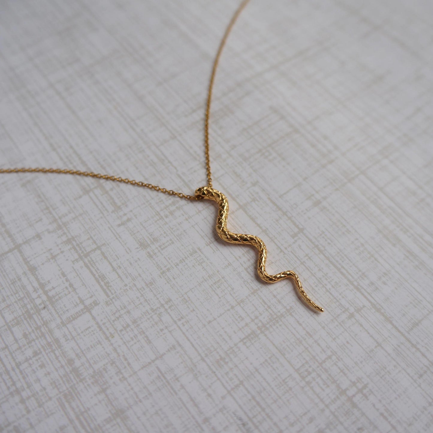 Snake Necklace Gold Serpent Necklace Gift for Her