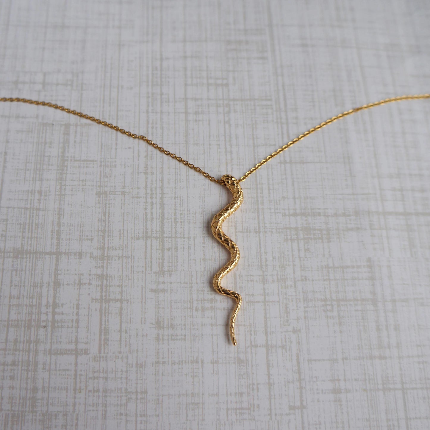 Snake Necklace Gold Serpent Necklace Gift for Her