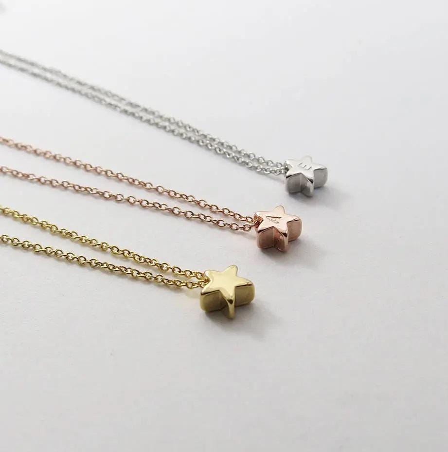 Custom Tiny Star Necklace Personalized