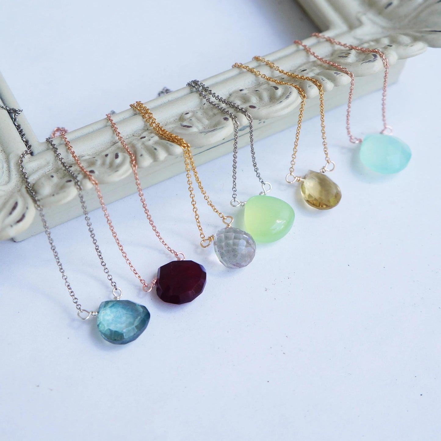 Gemstone Necklace Natural Stones