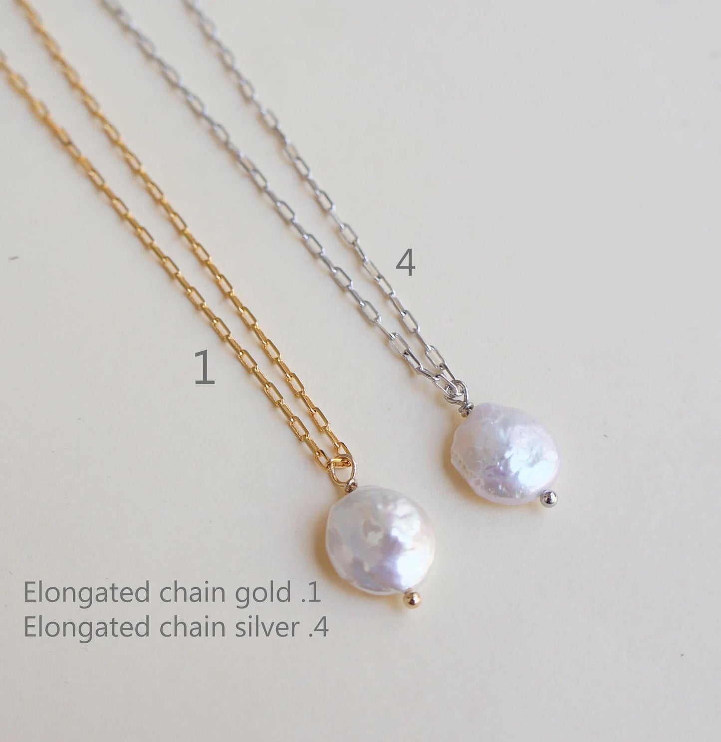 Pearl Necklace Irregular Pearl Pendant Necklace Cultured Pearls Dainty Layering Necklace Large Pearl Pendant Gift for Her June Birthstone