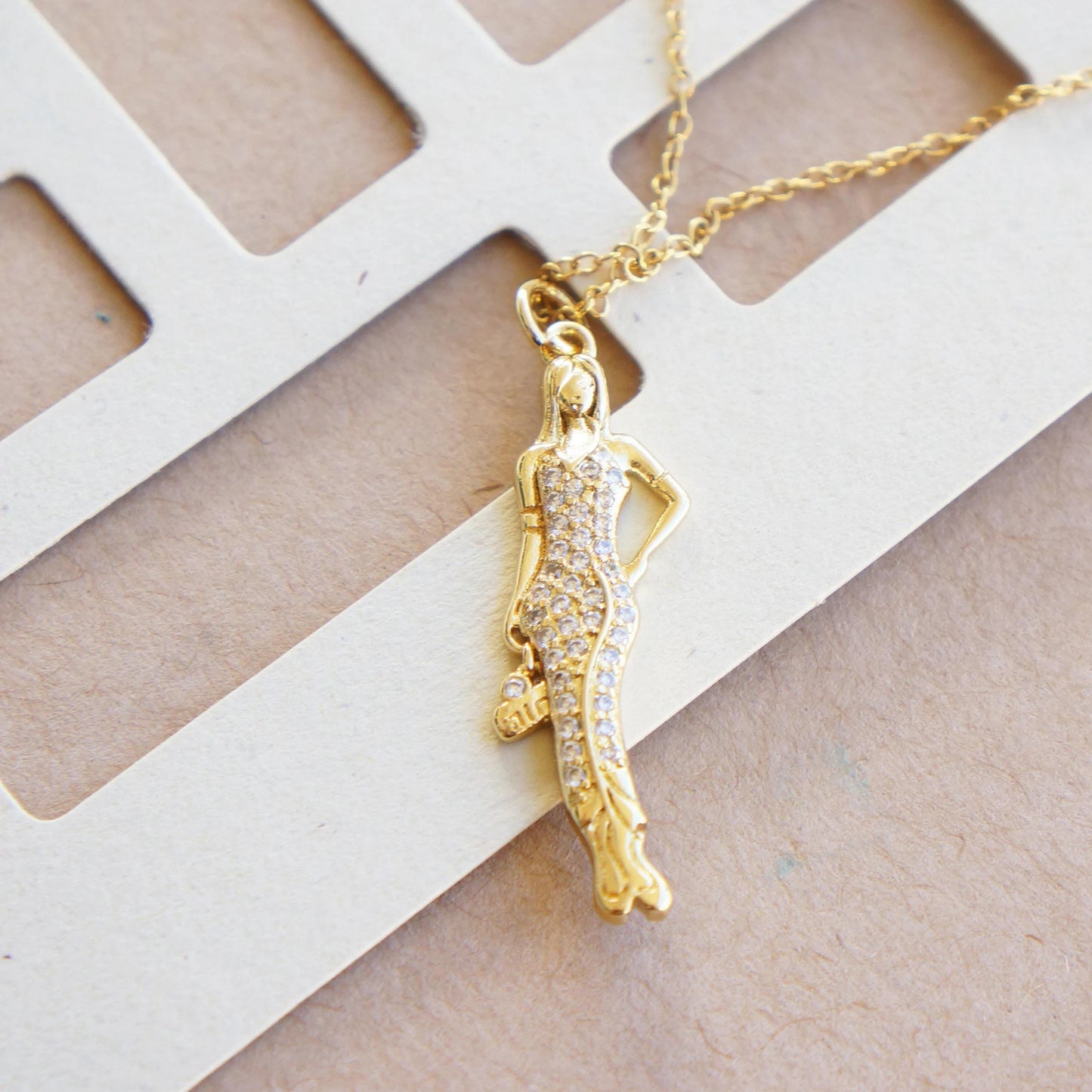 Delicate Woman Body Shape Necklace