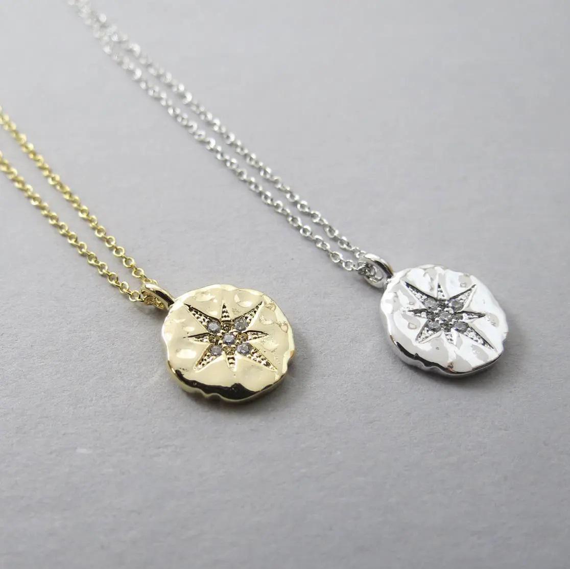 Star Necklace Compass Necklace Dainty Layering Necklace Gold/Rose Gold/Silver Friendship Necklace Follow Your Dreams Necklace Gift