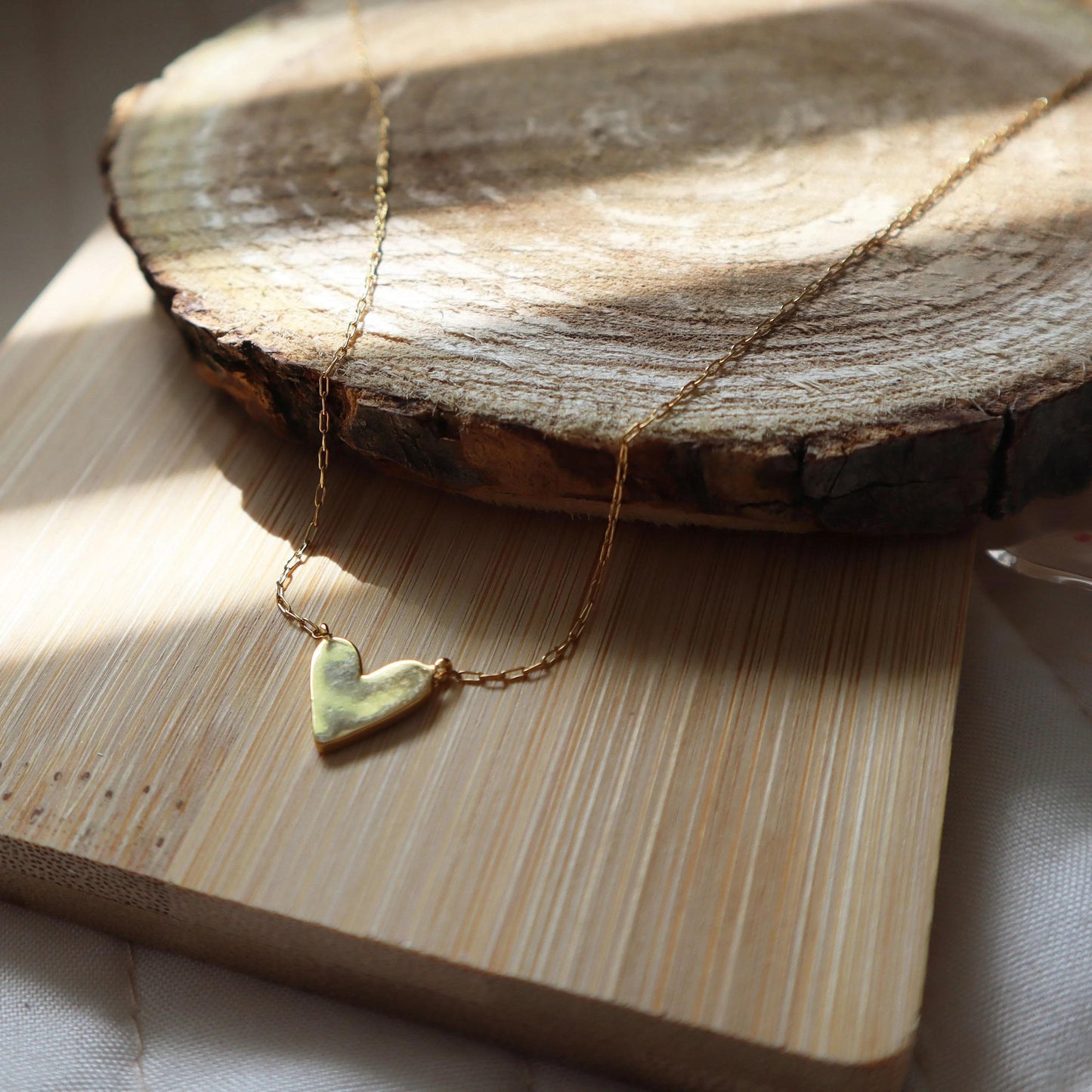 Dainty Gold Heart Necklace