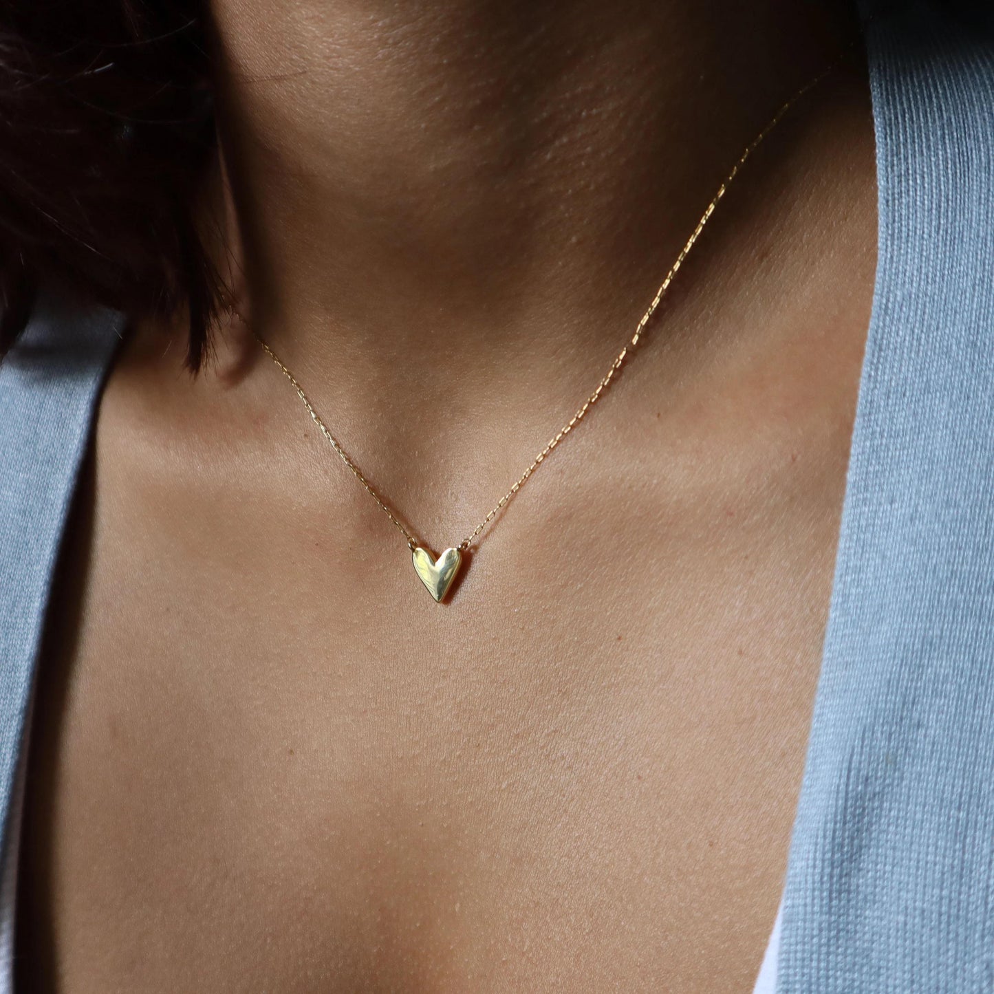 Dainty Gold Heart Necklace