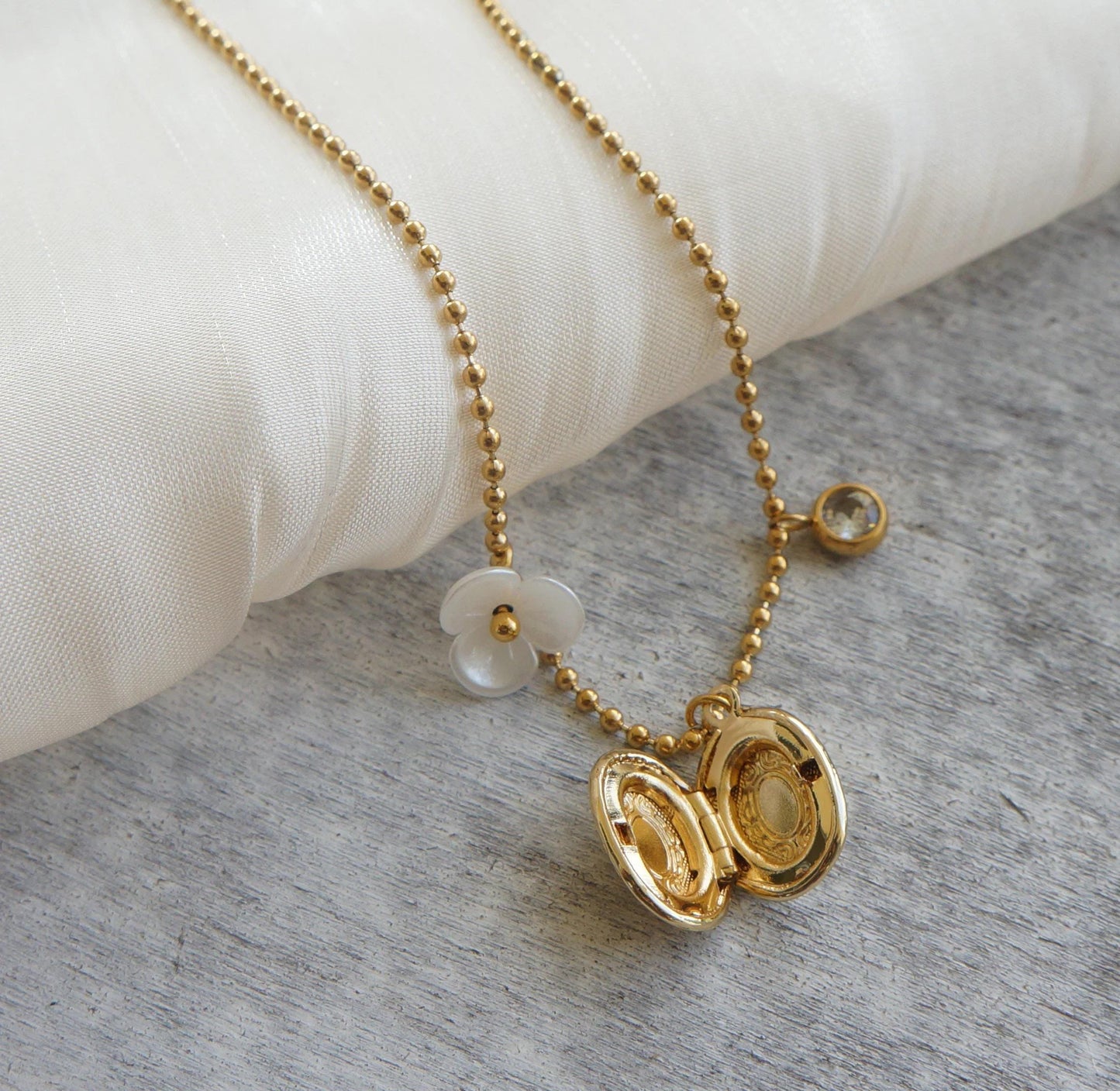 Gold Locket Necklace