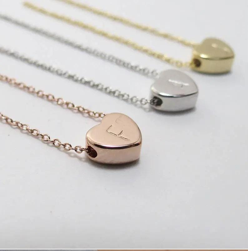 Initial Heart Necklace